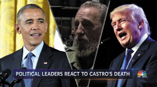 Obama và Donald Trump nói về Fidel Castro sau khi ông qua đời - Obama and Donald Trump respond to the death of Fidel Castro
