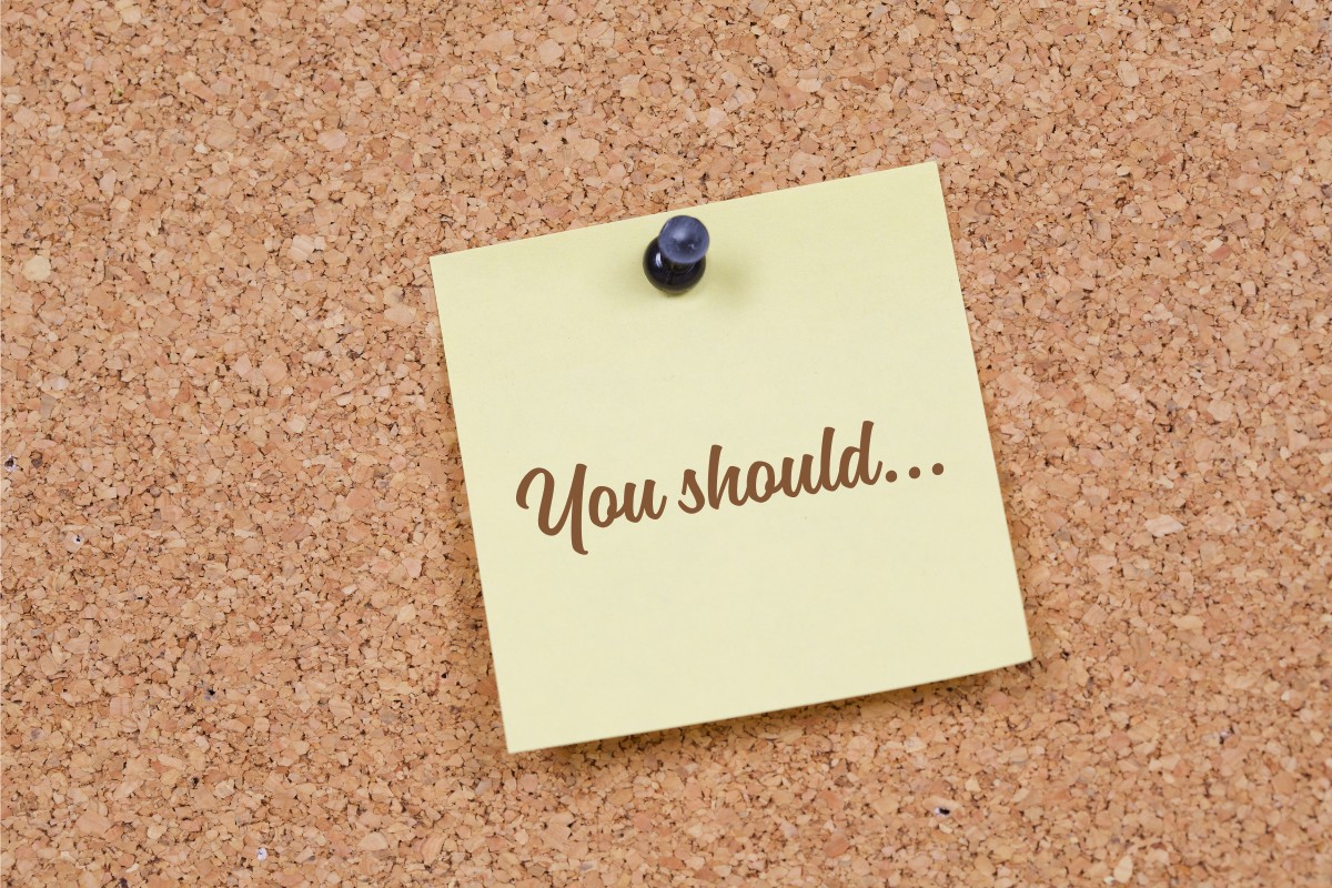 You should