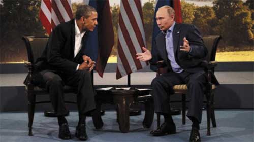 Mr Obama and Mr Putin
