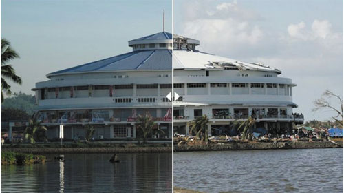 Bão haiyan: 'Xây dựng lại cho những người còn sống sót sau bão' - Typhoon Haiyan: 'The one building that survived the storm”
