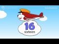 Học tiếng Anh Số đếm 11-20 Bé học cùng máy bay nhỏ